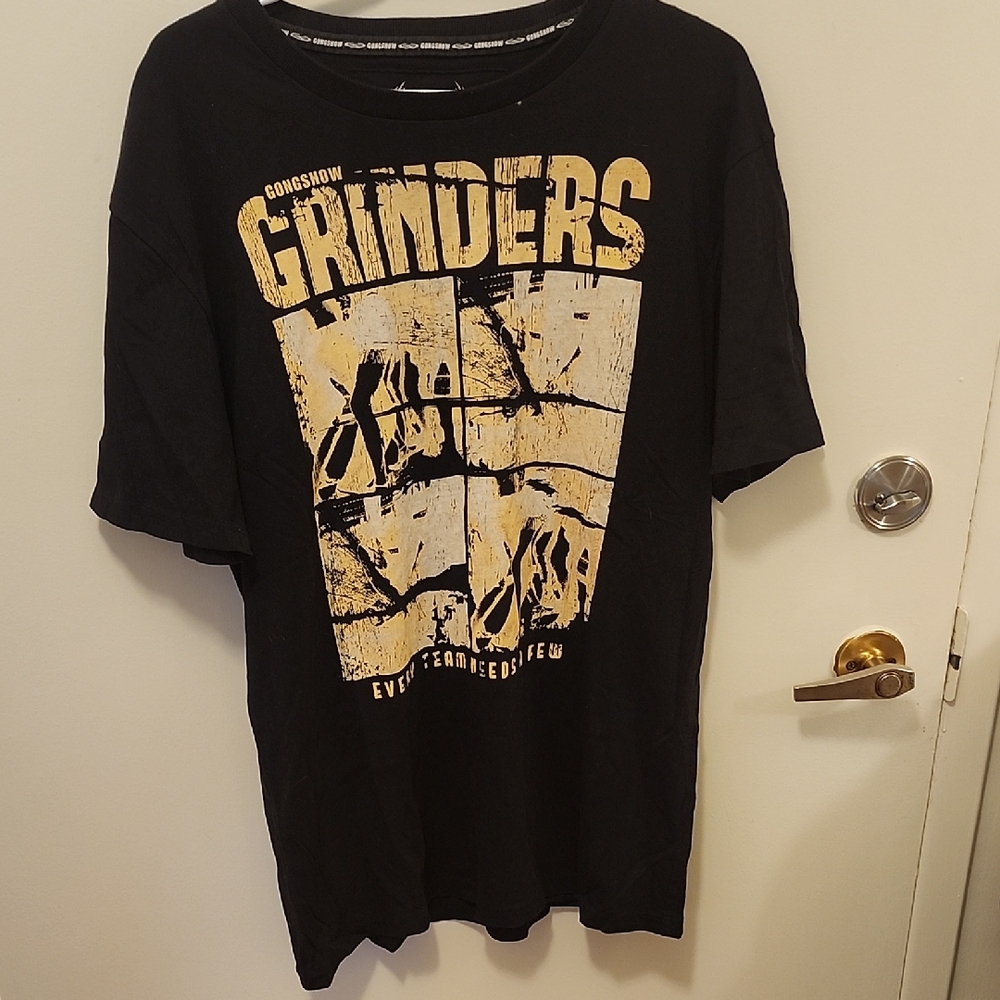 GONGSHOW Grinders Tee, Size L, EUC